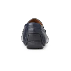 Bruno Magli Xander Casual Leather Driving Moccassin Navy Clearance