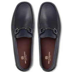 Bruno Magli Xander Casual Leather Driving Moccassin Navy Clearance