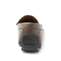 Bruno Magli Xander Leather Driving Moccasin - Brown Dark Brown Clearance