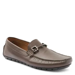 Bruno Magli Xander Leather Driving Moccasin - Brown Dark Brown New