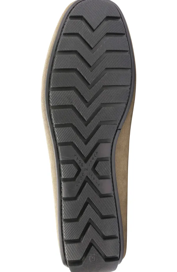 Bruno Magli Xander Suede Driving Moccasin Taupe Outlet
