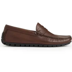 Bruno Magli Xane Casual Leather Driving Moccassin-Brown / New