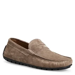 Bruno Magli Xane Casual Suede Slip-On Driving Moccasin-Taupe Taupe Suede Best